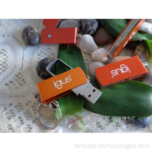Igus branding Zinc Alloy 360 degrees rotation sliding speed Usb sticks 8GB